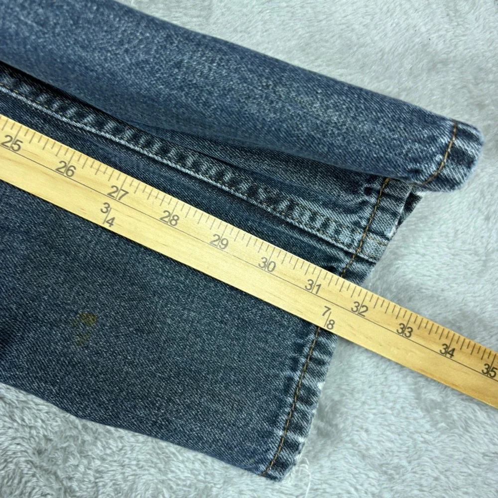 Levi's Jeans Men 38x32 559 Relaxed Straight Blue Whiskered Faded‎ Denim